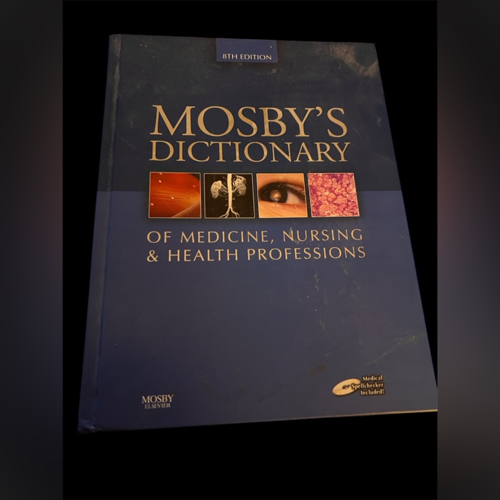 Mosby's Dictionary 8th Edition the cover was just a little dusty but clean now